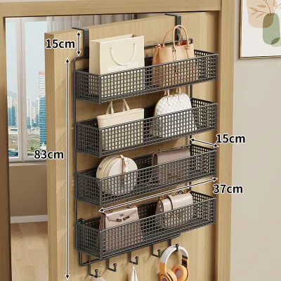 WUBUWEI | Door-Back Hanging Storage Rack Non-drill Installation