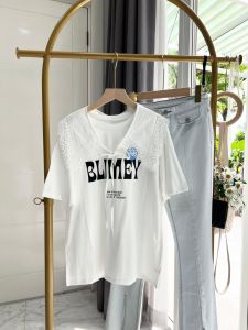 ●ECLAIRE● 043 Tshirt Kaos Collar Renda shortsleeves Lengan Pendek Vneck Korea Kasual Mode Santai Import 5163