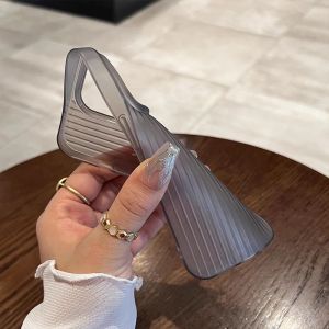 Corrugated Matte Soft Silicone Phone Case for IPhone 17 Air 16 15 14 13 12 Pro Max 17Air 17Pro i17 Clear Shockproof Bumper Cover