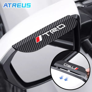 2Pcs Toyota Car Side Rear View Mirror Rain Eyebrow Carbon Fiber Car Outer Rear View Mirror Rainproof Cover Buckle For Toyota Agya Raize Calya Avanza Veloz Rush Kijang Innova