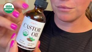 BodyJ4You Organic Castor Oil for Hair Growth: Natural Serum for Eyelashes and Eyebrows - Glass Bottle 1 Fl Oz