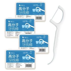 50-1000pcs Portable Disposable Dental Floss Picks High Tensile Strength Dental Floss Teeth Interdental Cleaner Oral Hygiene Care