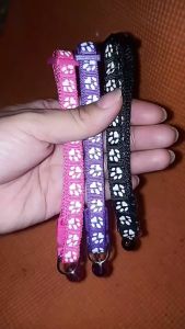 Printed Reflective Bow Collar All Stages Adult Kitten Puppy Dog Cat Adjustable Strap Pet Accessories