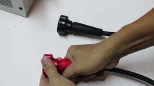 ข้อต่อสายเชื่อม ข้อต่อตู้เชื่อม Inverter แดง/ดำ อะไหล่ตู้เชื่อม ข้อต่อสายเชื่อม+ยางหุ้มสาย ขนาดสาย 15-25 มิล