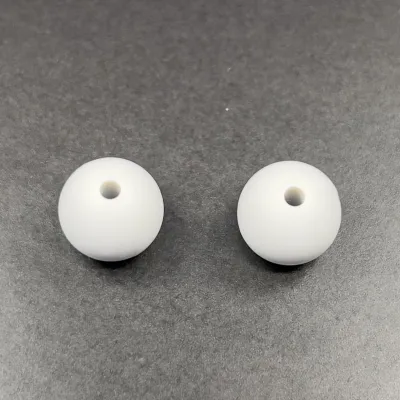 Veeds 2 Pcs Round Grey Bead 10mm Silicone DIY Beads Art and Craft
