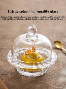 YOGEHOME | Glass Sweet Dish Bowl With Lid Elegant High-Grade For Baby Food