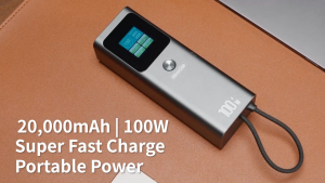MeeGoo CCC Power Bank 20000mAh 100W Fast Charging Built-in Cable with Digital Display Laptop Portal Power Bank
