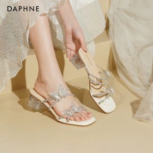 Daphne | Summer Stylish One-Strap Diamante High Heel Sandals