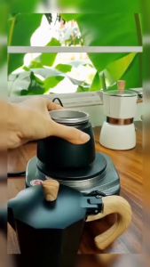 Bình Đựng Cà Phê Kiểu Cách Sang Trọng Ấm Pha Cafe Espresso 150ml Nhỏ Gọn Tiện Lợi