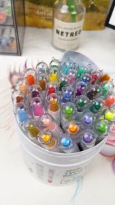 Kids Non-Toxic Washable Crayons 12-48 Colors Rotatable Dust-Free No Dirty Hands for School Home Art