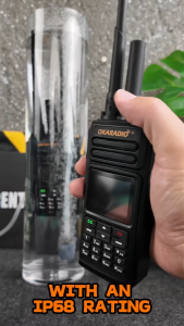 OKARADIO P100Plus Network Walkie Talkie Dual Mode POC/Analog Waterproof IP67 Nationwide Unlimited Distance 5000KM Portable Intercom Two Way Radio