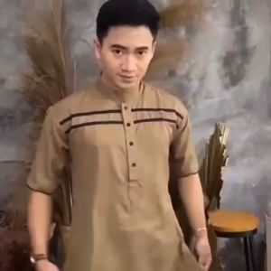 Baju Koko Muslim Dewasa & Kurta Katun Santai Formal Terlaris