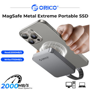 ORICO 2TB MagSafe External SSD 4K ProRes HDR Record 2000MB/s Stable Portable Solid State Drive Compatible with Smartphone Laptop