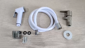 PAKET SHOWER BIDET PUTIH  + STOP KRAN / JET SHOWER CLOSET