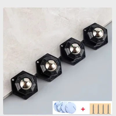 4 Bánh Xe Nội Thất Hạng Nặng 200Kg Khả Năng Chịu Tải Bánh Xe Đa Năng 360 ° Bánh Xe Xoay Bằng Thép Không Gỉ Tự Dính