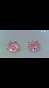 Anting Wanita Anti Luntur Titanium Perak Kekinian Korea Style Anti Karat Tahan Lama LED 2818 Earrings