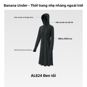 Beneunder | Đầm Bảo Vệ Toàn Diện Dài Tay Có Dây Buộc Eo Chống Nắng