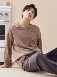 Thermal Comfortable Mens Sleepwear Coral Fleece