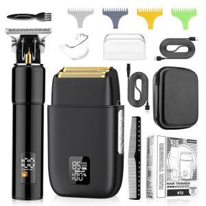 Kemei Hair Clipper Shaver Set Electric Razor For Men Multifunctional Hair Trimmer Rechargeable Original Beauty Kit