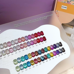【พร้อมส่ง】สีเจลแคทอาย Xuanfeier30สี  สีลูกแก้ว ฟรีชาร์ทสี Cat eye   แม่เหล็ก เอฟเฟกต์มันเงามาก