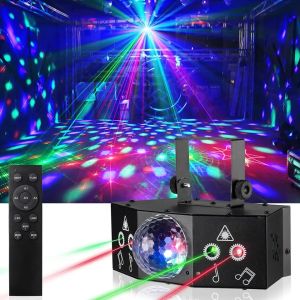 [SG Seller] Laser Projector with LED Magic Ball DJ Disco Stage Light Effect With DMX512 Control AC Power & IR Remote For Karaoke Music KTV Restaurant Dance Club Wedding Birthday CNY Gathering Halloween Party and Multipurpose