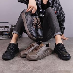 ( FREE BOX ) Sepatu Pria Casual Import - JL112363 - Sepatu Sneakers Cowok Trendy Shoes Fashions Mens Termurah