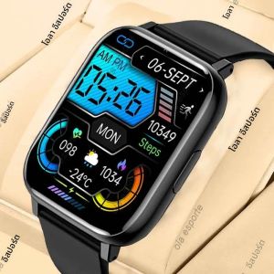 สมาร์ทวอทช์ใหม่1.77 "หน้าจอสีขนาดใหญ่หน้าจอสีแบบสัมผัสเต็มรูปแบบกำหนดเองโทรนาฬิกาอัจฉริยะบลูทูธด้วยแอพรองรับนาฬิกาอัจฉริยะผู้หญิงผู้ชาย