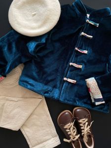 Thickened Warm Outerwear New Years Clothes Childrens Tang Suit Winter Clothes for Boys And Girls Traditional Chinese Style
