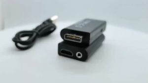 อะแดปเตอร์ PS2 TO HD Video Converter Adapter with 3.5mm Audio Output+USB Cable for PS2 to HD Supports All PS2 Display Mo