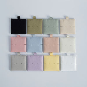 5pcs 6x6cm Small Earrings and Necklace Pad Bracelets Insert Card Jewelry Packaging Display Package Box Pouch Handmade