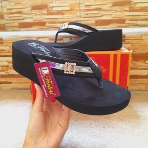 Sandal Wanita Hitam 38-42 Special Jumbo Oclia Yasta Olshop