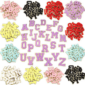 26pcs/lot Letter Patches Embroidery Fabric Colored Alphabet Ironing Patch For DIY Handmade Bag Clothes Sewing Appliques Supplies