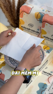 [Tặng Móc Dán Tường] Thùng 4 Túi Khăn Giấy Treo Tường  TOP GIA 1280 Tờ/gói4 lớP