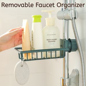 Faucet Storage Rack Hanging On Faucet Dishwashing Vegetable Washing Sink Sink Drainage Basket Multifunctional Rag Storage