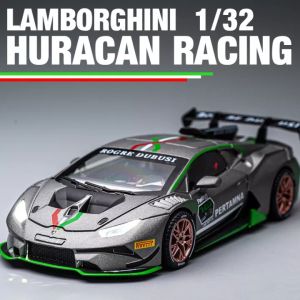 【WJ】Simulation 1:32 Lamborghini supra car alloy diecast car model pull back car model ornaments kids toy huracan racing gift
