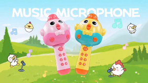 Mainan bernyanyi anak -anak mikrofon nirkabel Bluetooth dengan speaker untuk mainan karaoke anak -anak untuk mainan pendidikan anak -anak