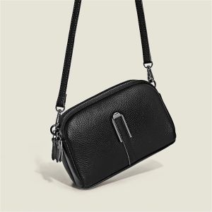 Genuine Leather Shoulder Bag Luxury Womens Handbags Bag for Woman 2024 Female Clutch Phone Bags Casual Crossbody Messenger Bags
