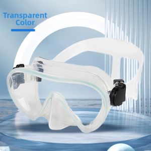 Adult Free Diving Integrated Tempered Glass Anti-fog Protective Nose Mask