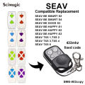 Garage Remote Control Clone for SEAV TXS1 TXS2 TXS3 TXS4 TXS6 BE HAPPY S1 S3 SMART S2 8 Dips Fixed Code 433MHz Universal. 