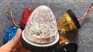Vanka Led Side Light For Truck 24V Crystal Cone Steering Signal Tail Lights Warning Lamp 10PCS
