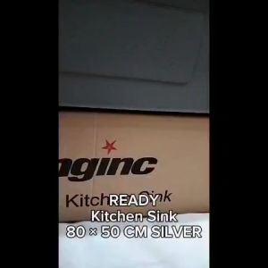 Kitchen Sink 80 x 50 Silver Stainless Steel / Wastafel Cuci Piring 80 x 50 Silver