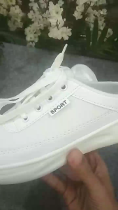 sepatu slip on trendy plat shoes tren masakin sepatu wanita sandal slop gaya kasual shoes atyl plaid