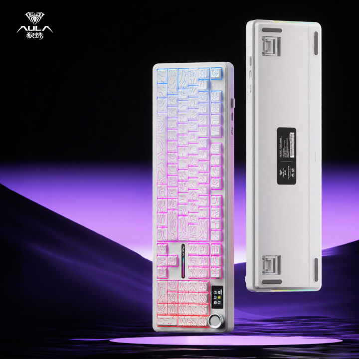 AULA | Customizable Mechanical Wireless Bluetooth Tri-Mode Keyboard ...