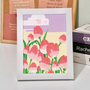 Keeppley | 5D DIY Hoa Hướng Dương Kim Cương Tranh Trang Trí Bộ Hoa Tulip Khung Phong Cách Mục Vụ Thêu Chữ Thập Nghệ Thuật Handmade Quà Tặng Sinh Nhật