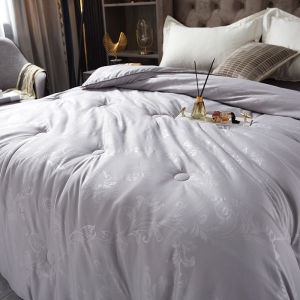 Hotel Zen Silk Cotton Quilt Two-In-One Mother-Child Air Conditioning Summer Cool Winter Thickened Silk Double Bedding