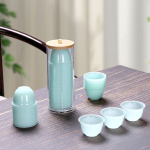 Cốc Nhựa PP Dùng Một Lần Chịu Nhiệt Độ Cao Dày Cốc Trà Nhỏ Cốc Không Gian Cốc Nhựa Dùng Một Lần Cốc Đựng Thức Ăn an Toàn