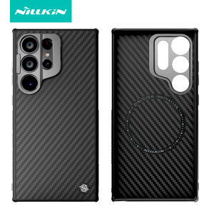 Nillkin Magnetic Case for Samsung Galaxy S24/S25 Ultra Aramid Fiber with Foldable Lens Kickstand Magsafe Protective Cover