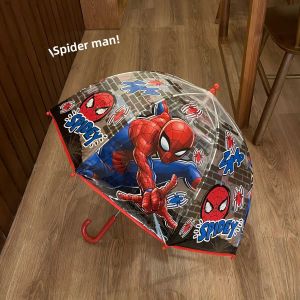 Spiderman Umbrella Childrens Transparent Nursery Girls Boys Super Lightweight Popular Automatic Long Handle Cute Arch 2 Years