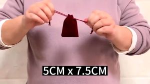 Drawstring Velvet Bag Jewellery Bag Small Gift Bag Ornaments Lucky Storage Small Beg Hadiah Kecil