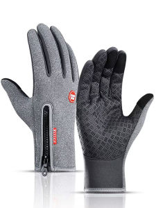 Kyncilor Winter Cycling Gloves Waterproof Fleece Velvet Touch Screen Bike Gloves For Fishing Hiking Winter Gloves